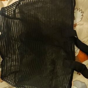 Black Mesh Tote Bag